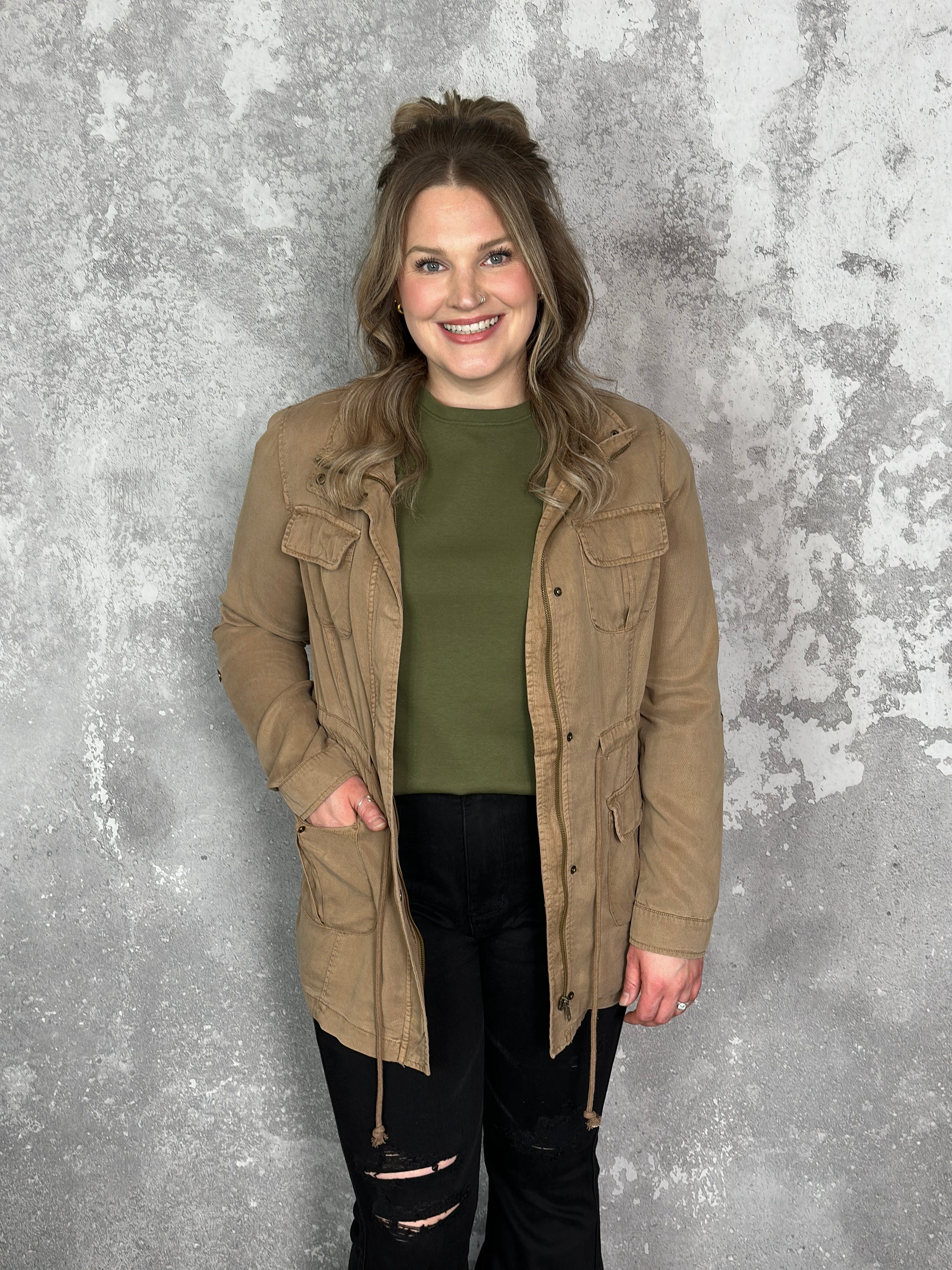 Tencel Jacket - Tan