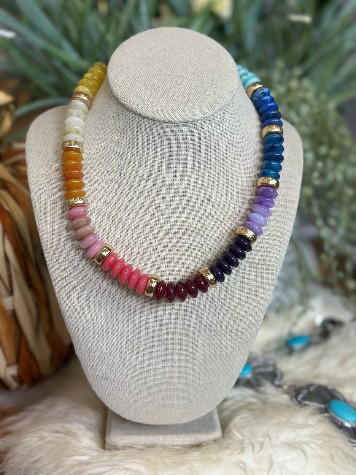 Bold Beaded Multicolor Necklace