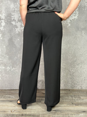 Straight Leg Basic Dress Pant - Black (Small - 3X)