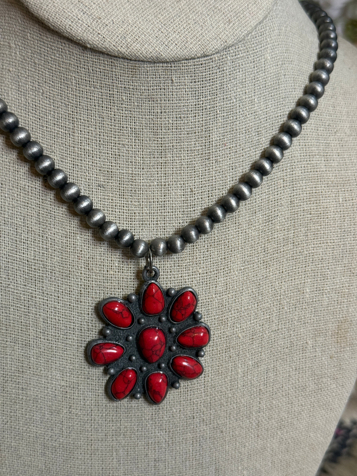 Red Squash Necklace
