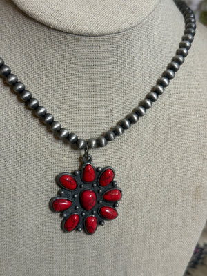 Red Squash Necklace