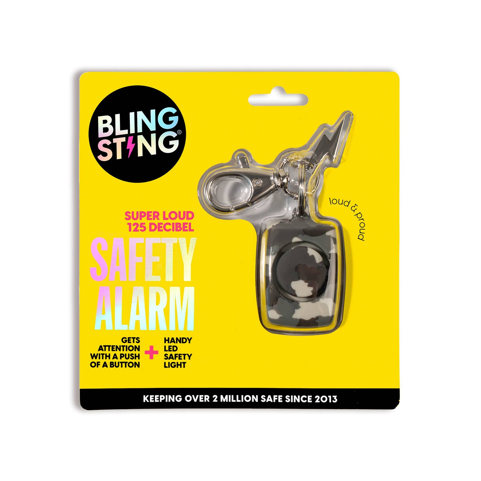 Mini Personal Alarm | Grey Camo