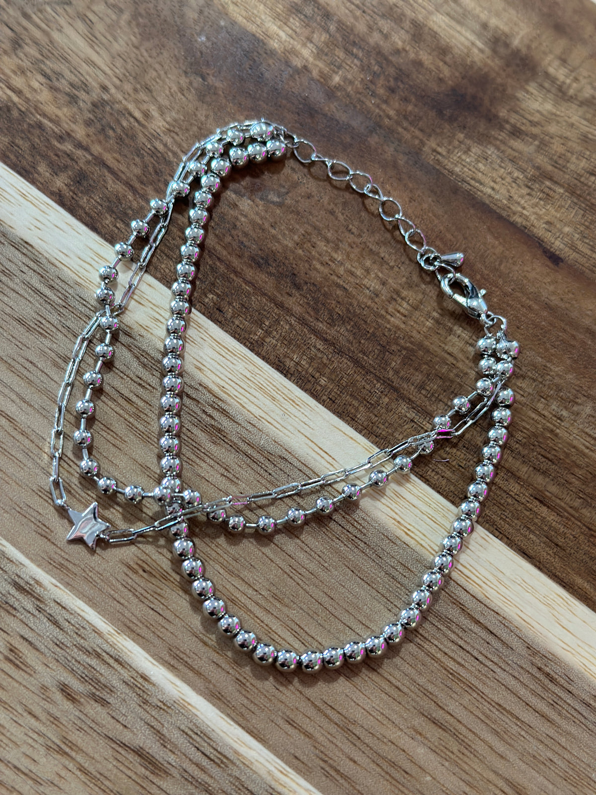 3 Strand Oh my Stars Claw Clasp Bracelet