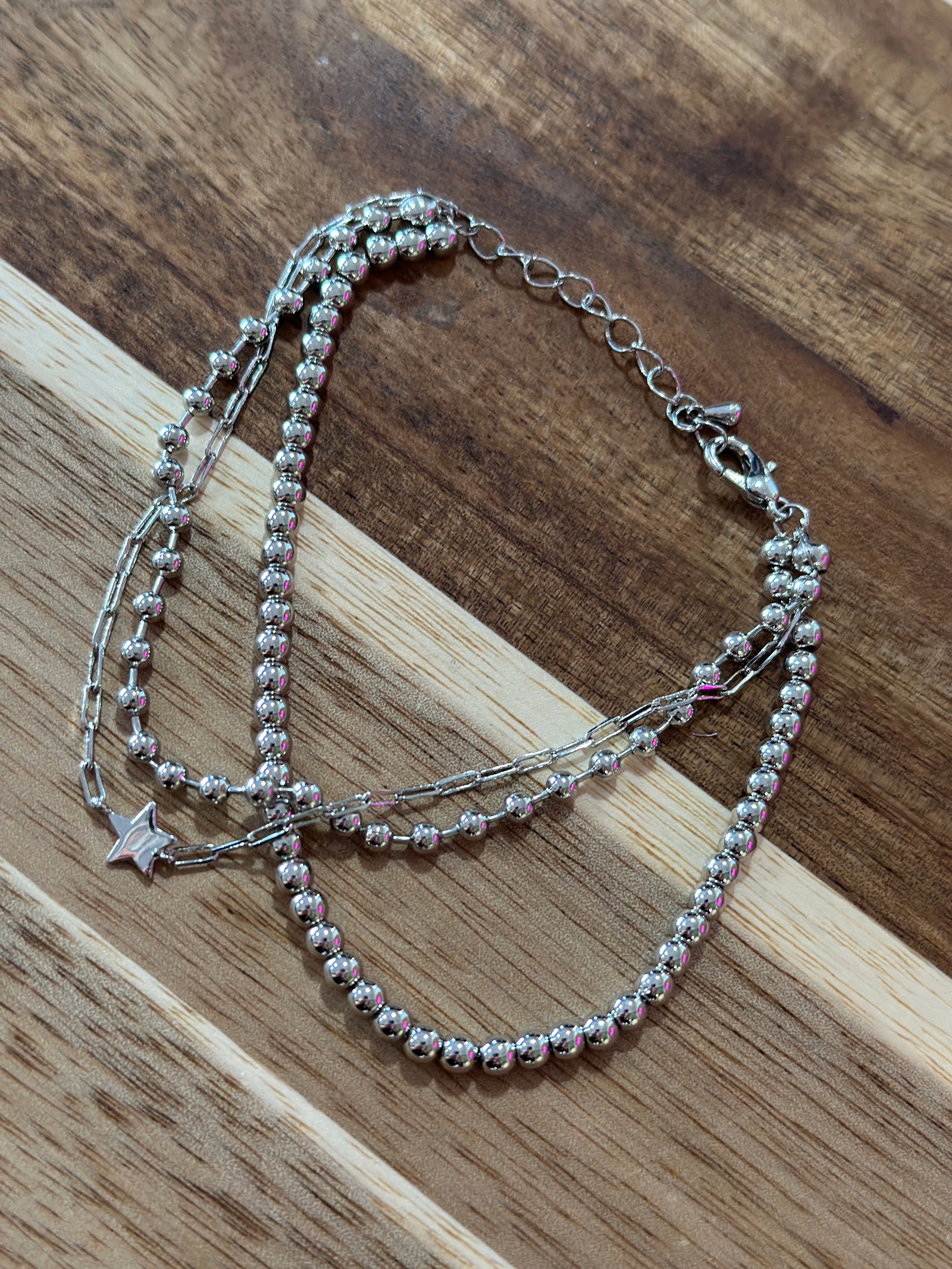 3 Strand Oh my Stars Claw Clasp Bracelet