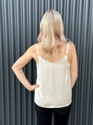 Recycled Polyester Tank - Cream