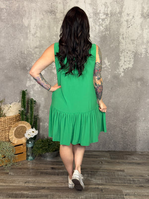 The Wrinkle Free Fairway Dress - Green (Small - 3X)