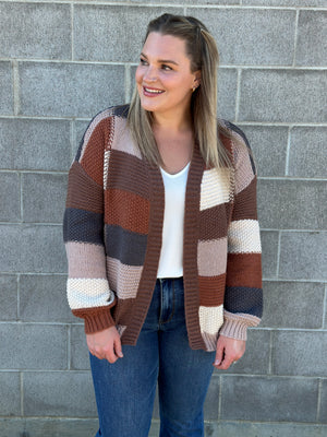 Patchwork Knit Cardigan - FINAL SALE