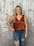 Lace Detail Cami Tank - Rust (XS - 3X)