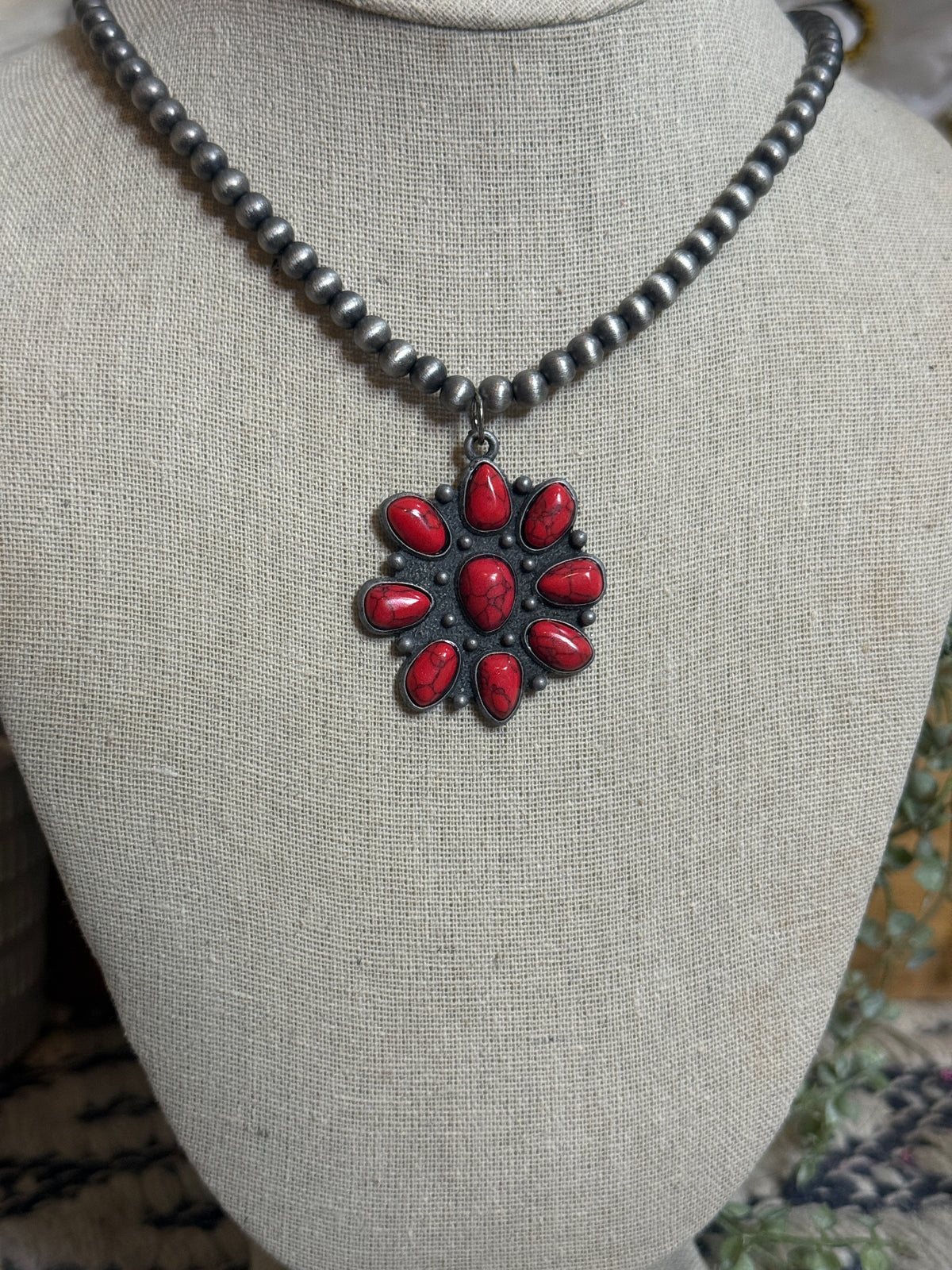 Red Squash Necklace