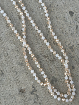 Doorcrasher - 60'' Glass Bead Necklace - 9 COLORS - FINAL SALE