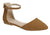 The Celine Pointed Toe Ballet Flat - Tan