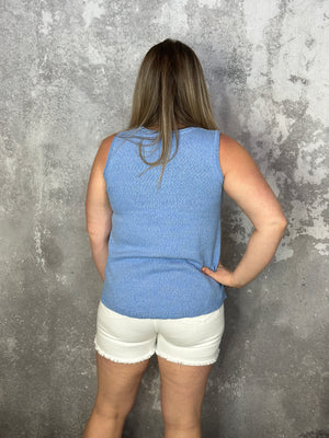Knit Tank - Blue (Small - 3X) (Recycled Polyester)