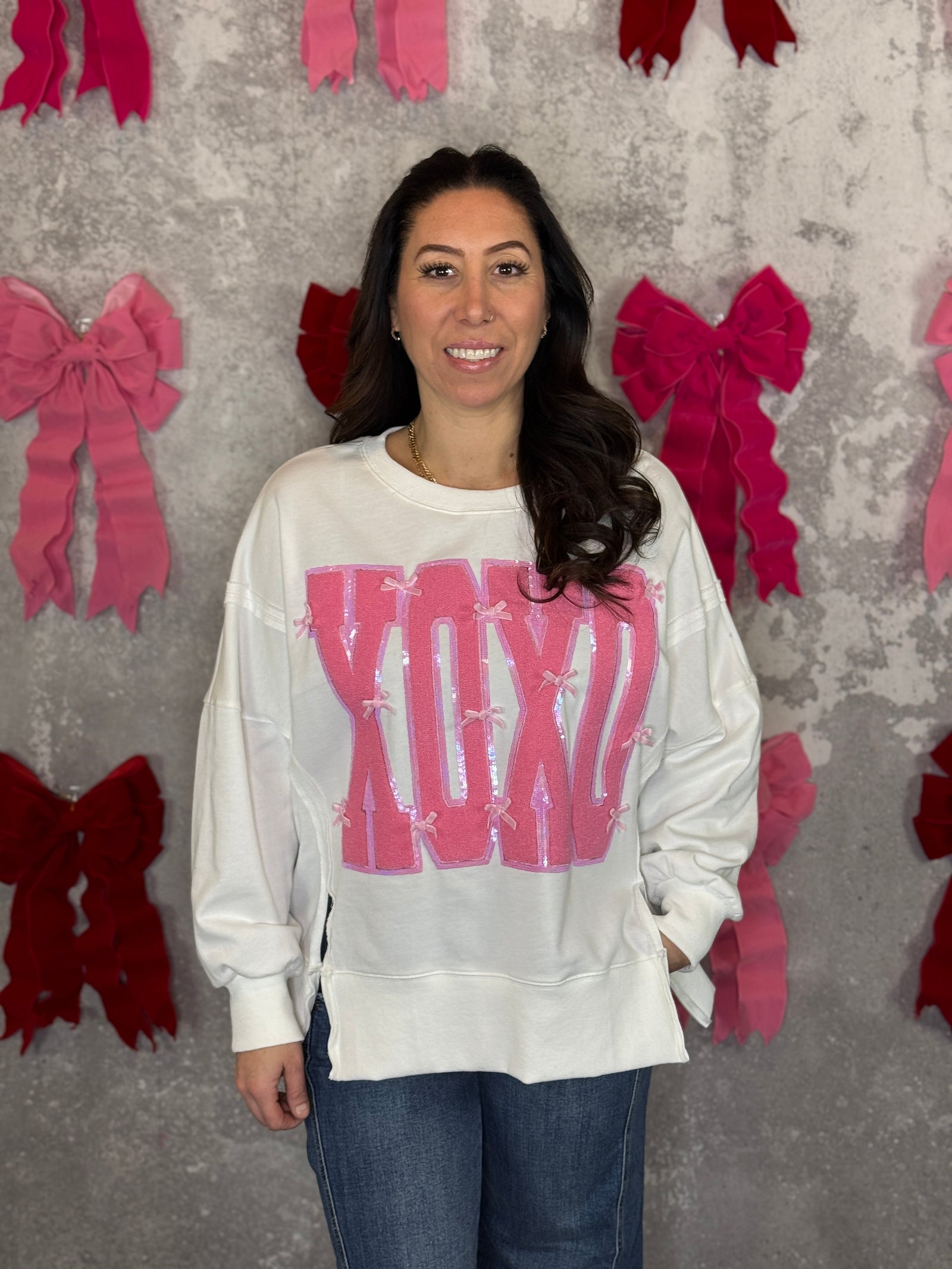 XOXO Bow Sweatshirt RESTOCK