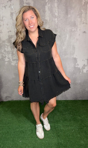 The Scarlett Dress - Black (Small - 2X)