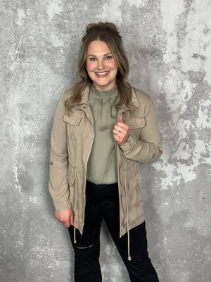 Tencel Jacket - Taupe