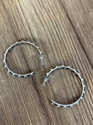 Studded Hoop Earring