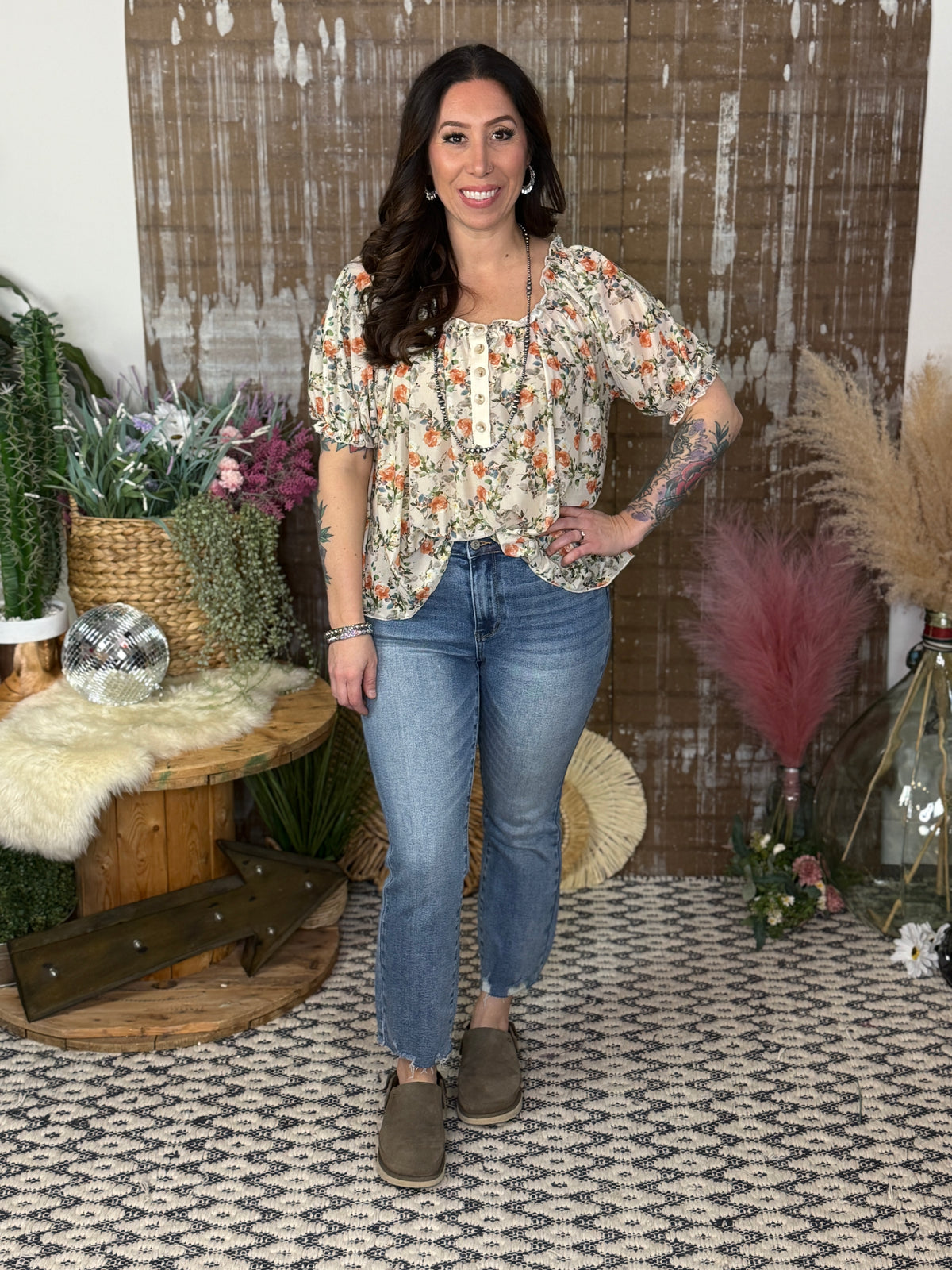 Sweet Tea Top  - (Small - 3X)