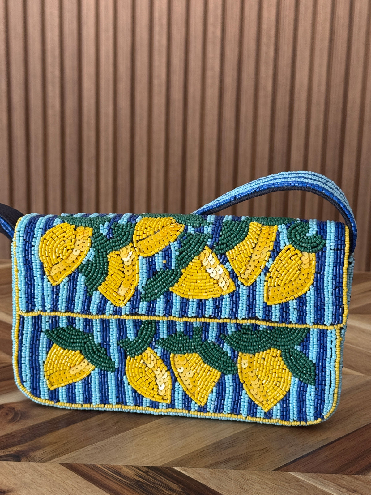 Bead Bag Clutch - Lemon