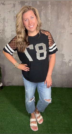 Varsity Lace Insert Tee