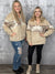 Sherpa Geo Print Half Zip Pullover Jacket