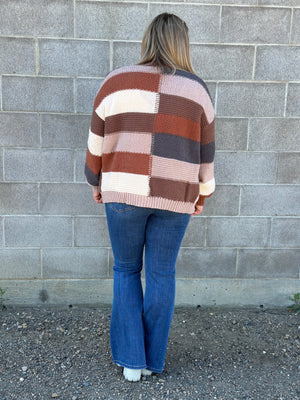 Patchwork Knit Cardigan - FINAL SALE