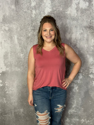 The Tessa Tank - Desert Rose (Small - XL)