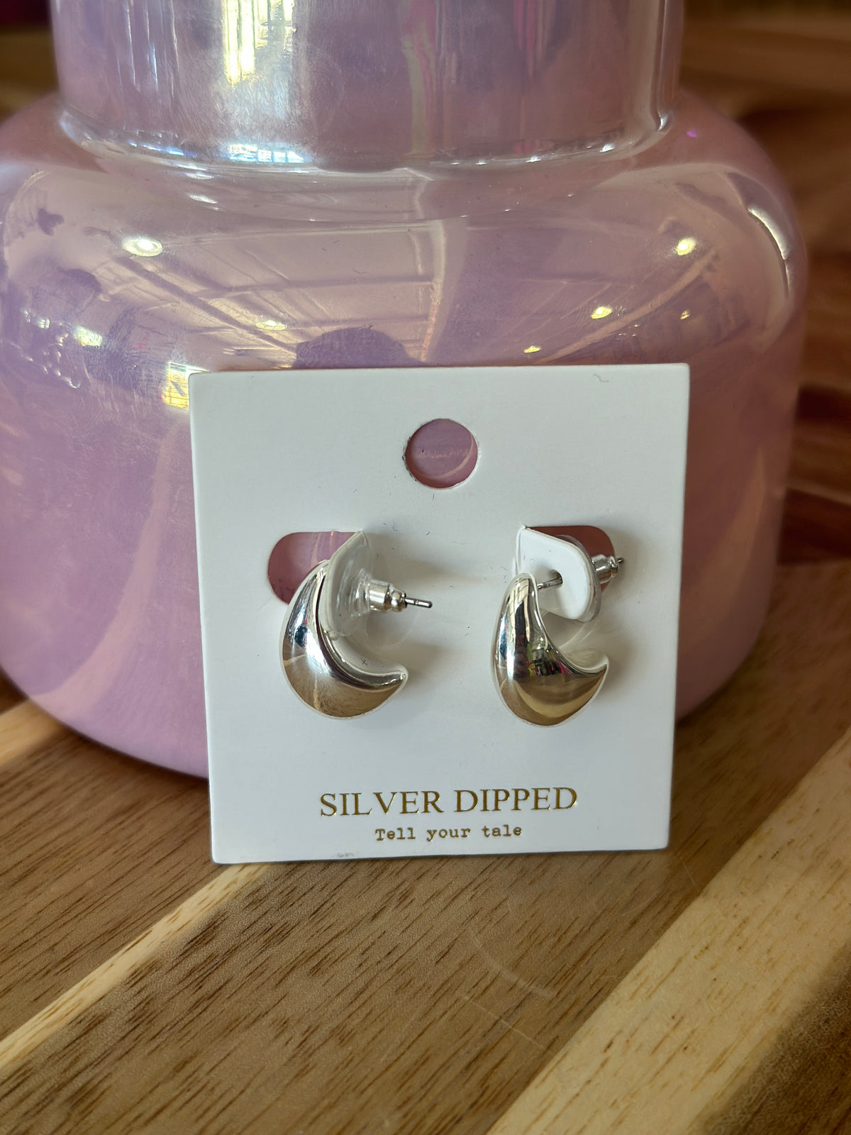 Silver Teardrop Earring