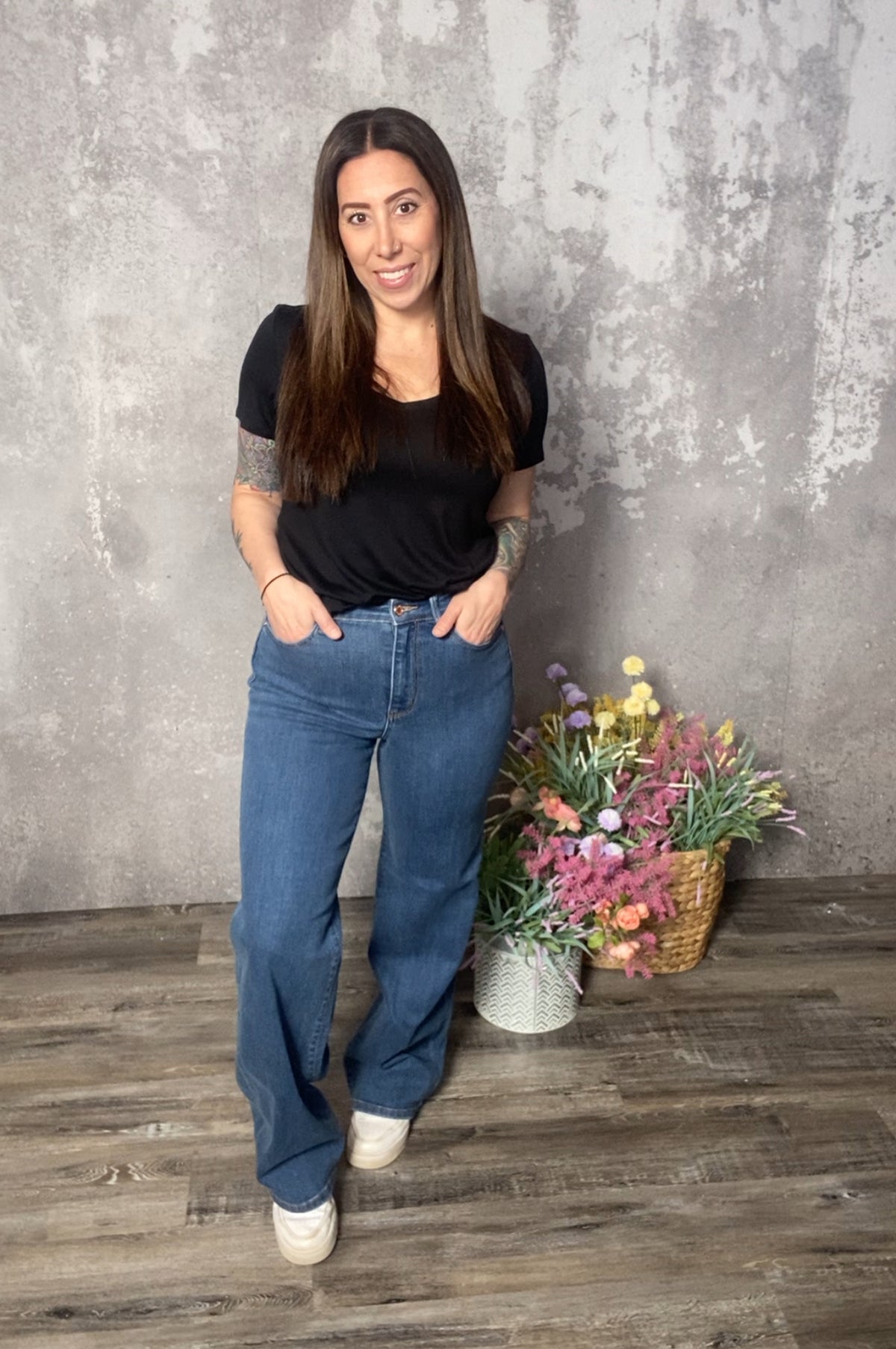 Judy Blue Wide Leg Winnie Jean (sizes 24-24W)