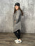 Hooded Longline Cardigan - Pewter