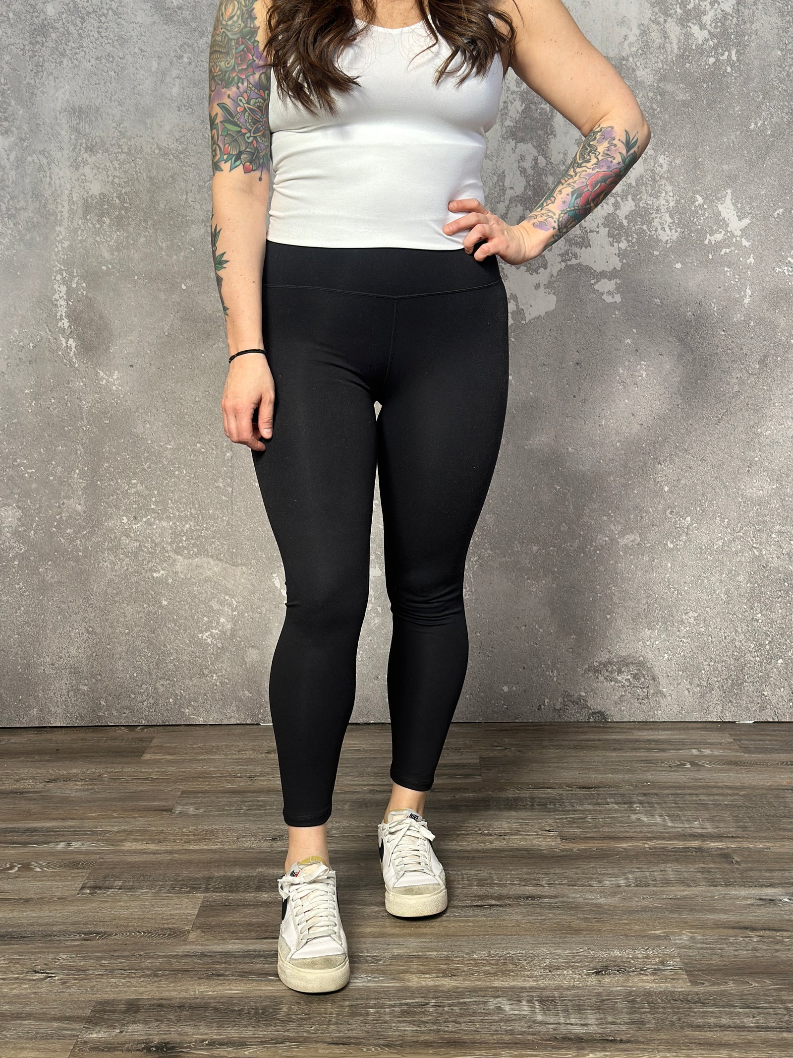 Basic Black High Waisted Legging  (Small - 3X)