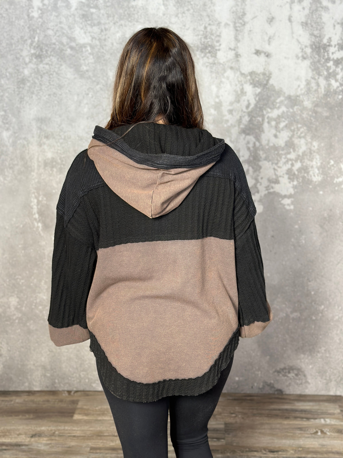 Brown and Black Hoodie - FINAL SALE