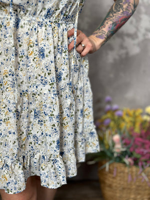 Sleeveless Floral Ditsy Dress (Small - 3X)
