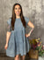 Denim Braided Detail Dress (Small - 2X)