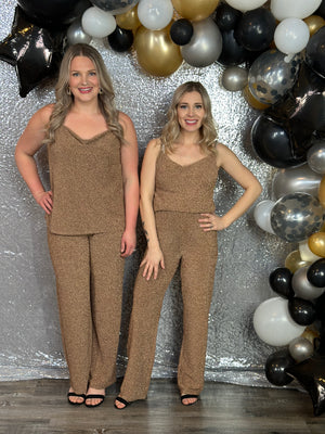 Gold Lurex Pant FINAL SALE