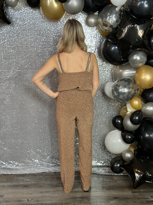 Gold Lurex Pant FINAL SALE