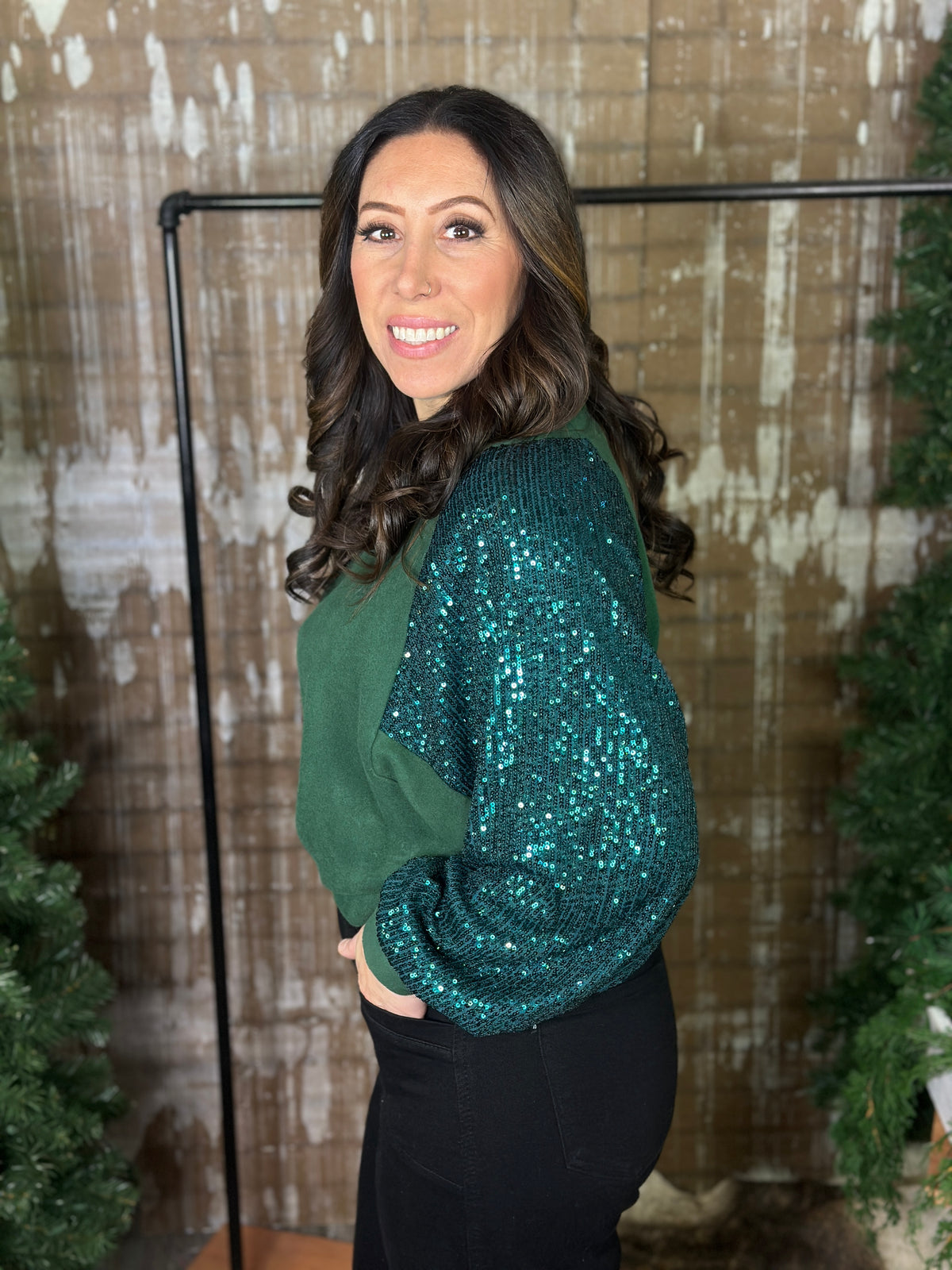 DOORCRASHER - Santa Baby Top - Green -  BESTSELLER - FINAL SALE