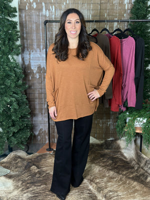 DOORCRASHER - Pocket Tunic Top - Caramel - FINAL SALE