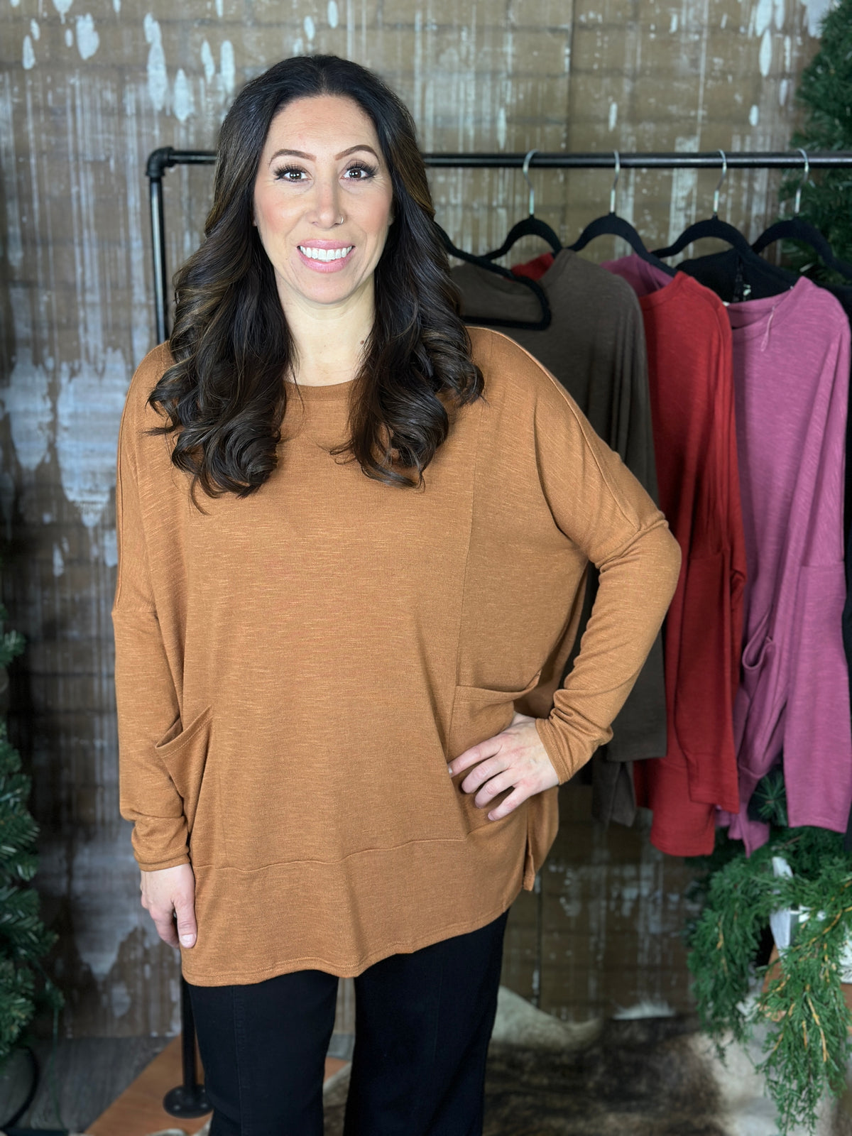 DOORCRASHER - Pocket Tunic Top - Caramel - FINAL SALE