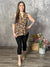 Lizzie Wrinkle Free Print Tank - Black Paisley (Small - 3X)