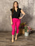 Hyperstretch Pull On Capri - Pink (Small - 3X)
