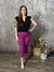 Hyperstretch Pull On Capri - Magenta (Small - 3X)