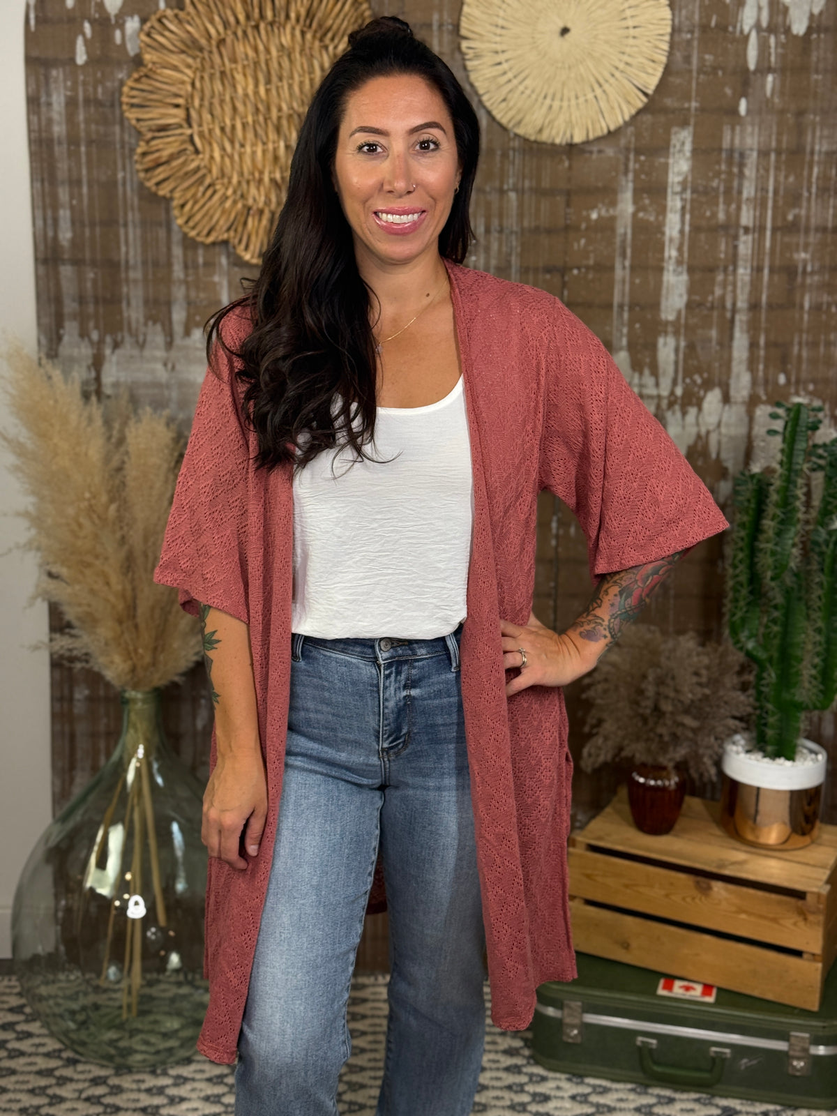 Marsala Knit Cardigan (Small - 3X)