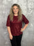 Cranberry Glitz Top