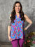 Lizzie Wrinkle Free Print Tank - Violet Blue Paisley (Small - 3X)