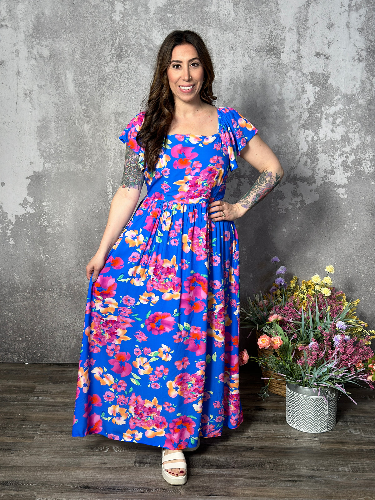 Spring Floral Fever Dress (Small - 3X)