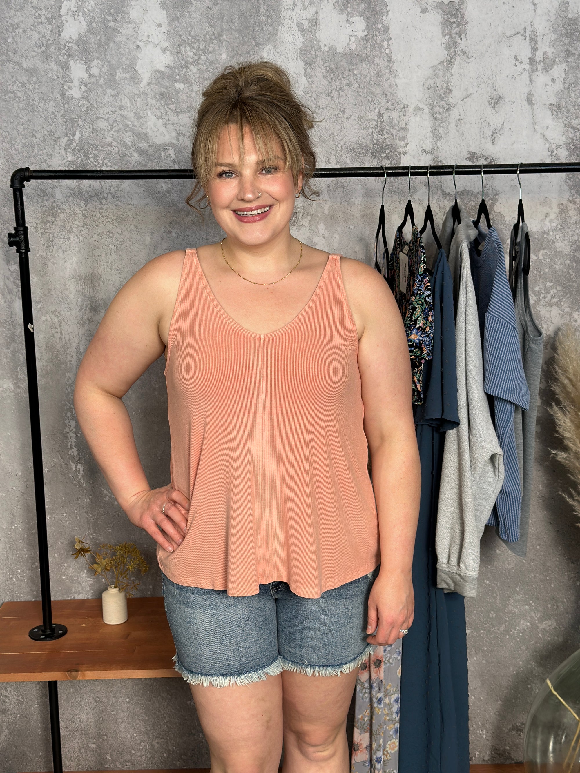 The Penny Tank - Apricot - FINAL SALE