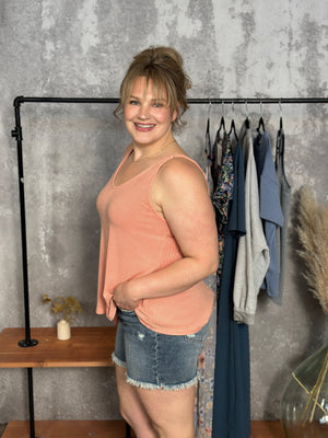 The Penny Tank - Apricot - FINAL SALE