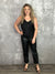 Straight Leg Faux Leather Pant - Black (Small - 3X) - FINAL SALE