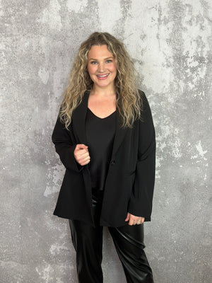 Black Boyfriend Blazer (Small - 3X) - FINAL SALE