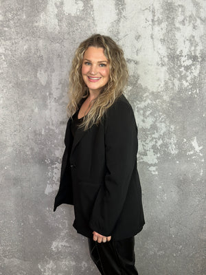 Black Boyfriend Blazer (Small - 3X) - FINAL SALE